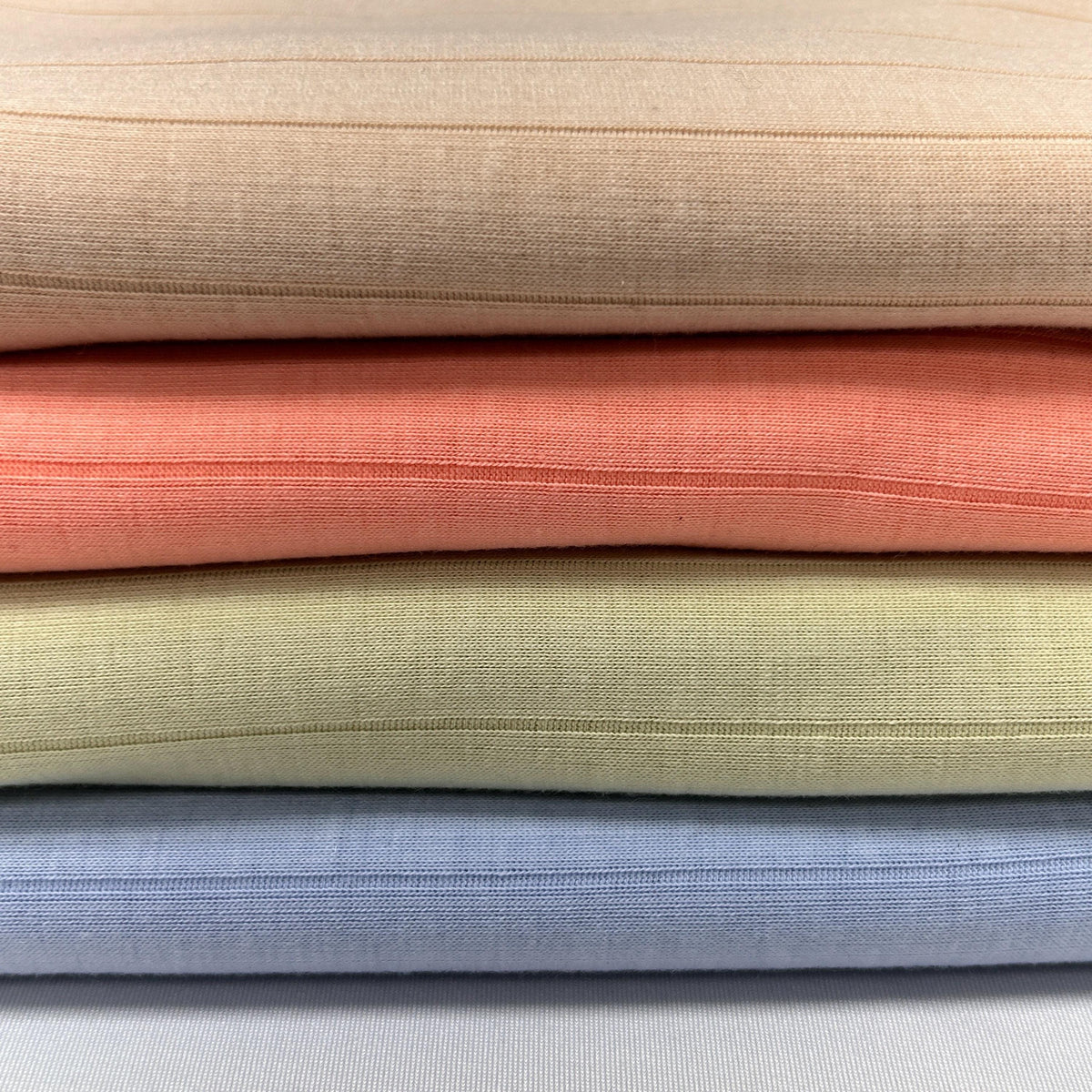 Wholesale Fabric, 94% Polyester 6 Span Rib Knit By The Yard