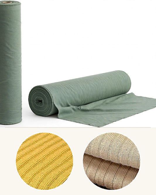 5x2-cotton-rib wholesale fabric roll with real texture detail
