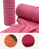 Jacquard Fabric, Heavy Textured by the Yard in Solid Colors - 40-Yard Roll