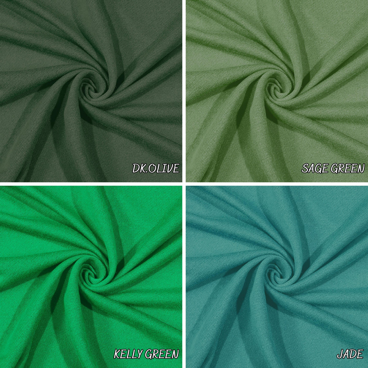 Cotton French Terry Solid PD. Polyester  60" width. Fabric By The Yard.