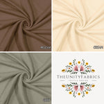 Cotton French Terry Solid PD. Polyester  60" width. Fabric By The Yard.
