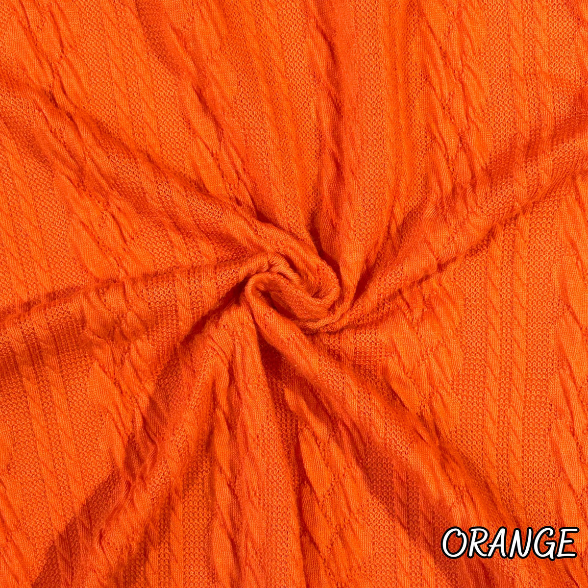 Cable knit fabric. HE-5978 Twisted Pattern Textured Poly Fabric. 60" width. Fabric By The Yard.
