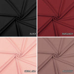 K-crepe/Knit Solid Color Textured Poly. 60" width. Fabric By The Yard.