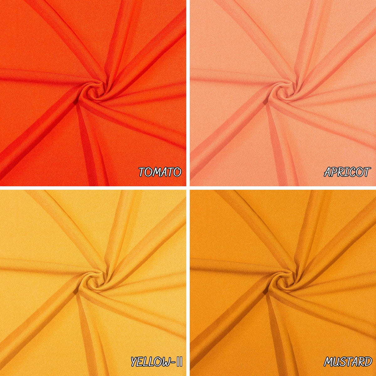 K-crepe/Knit Solid Color Textured Poly. 60" width. Fabric By The Yard.