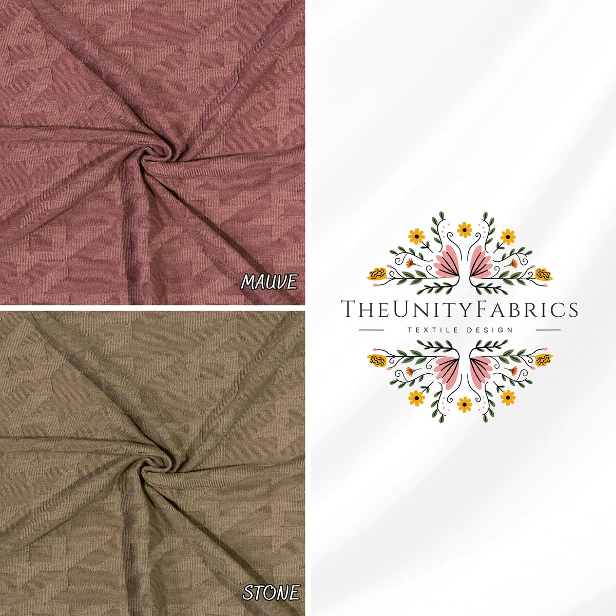 Mono Rib  fabric. Solid Color Pattern Textured Fabric. 60" width. Fabric By The Yard.