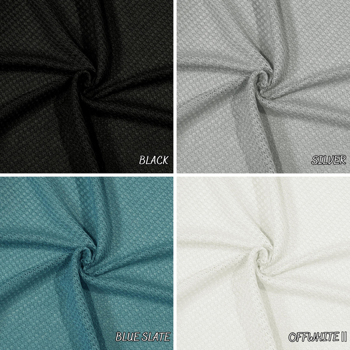 Waffle Knit Fabric, 33% Rayon 62 Polyester 5 Spandex