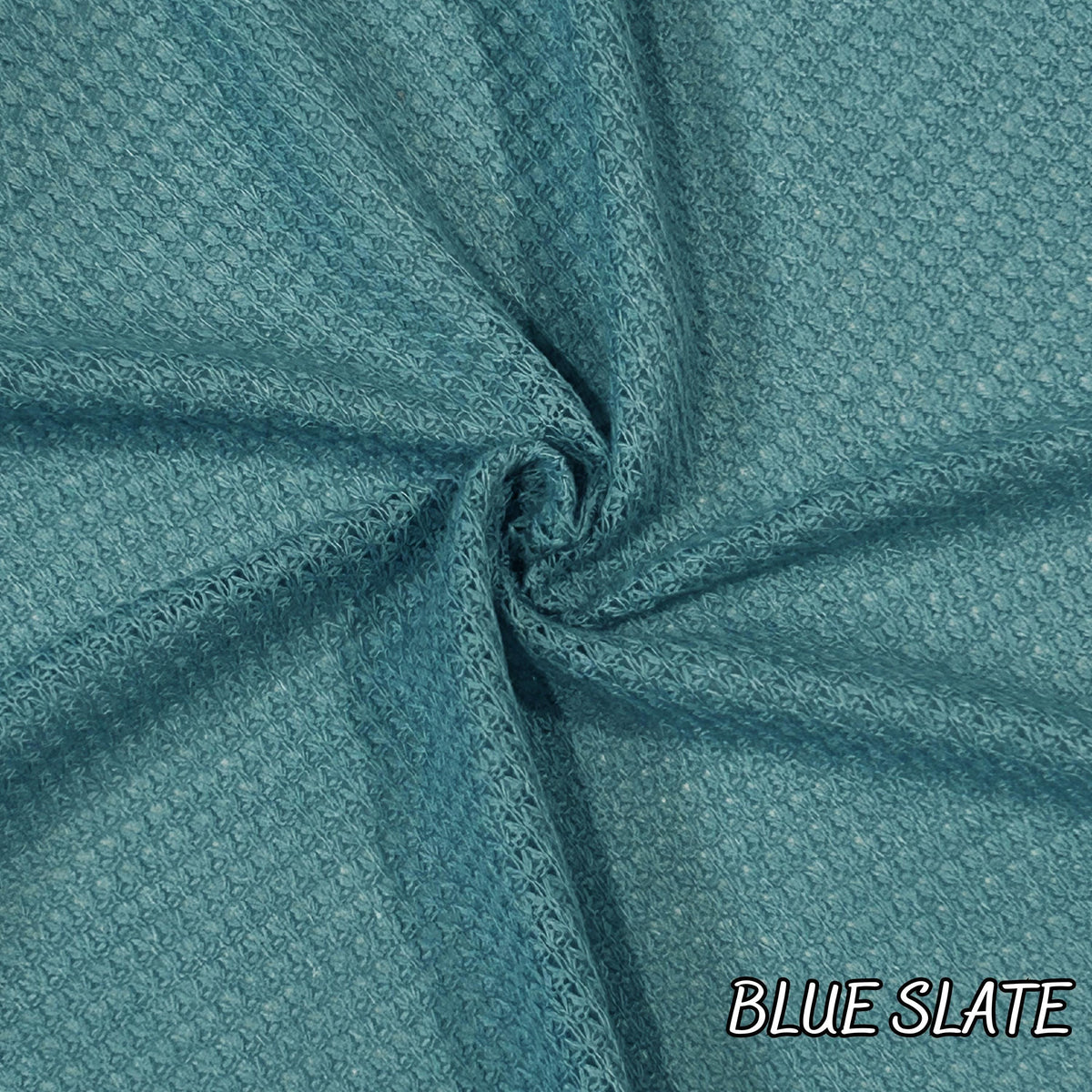 Waffle Knit Fabric, 33% Rayon 62 Polyester 5 Spandex