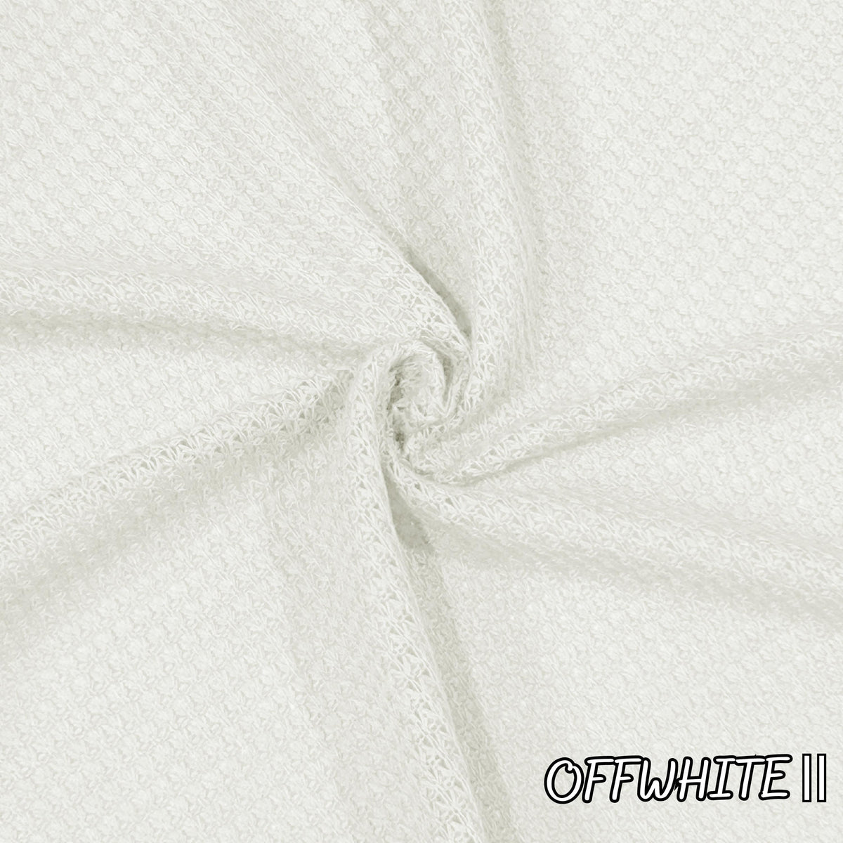 Waffle Knit Fabric, 33% Rayon 62 Polyester 5 Spandex