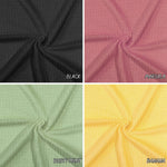 Waffle Knit Fabric, Rayon-Poly-Span Blend By The Yard