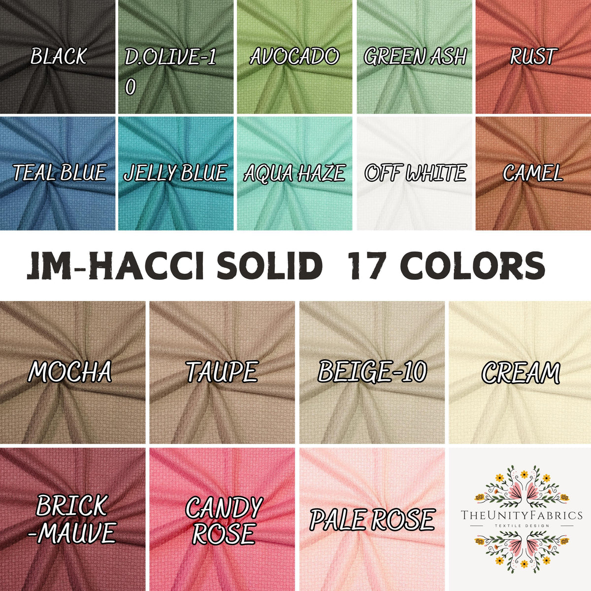 Soft JM-Hacci Solid Color Fabric. 60" width Fall Garments & Cardigans - 40-Yard Roll