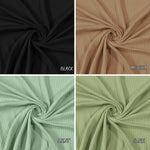 Cotton Rib 5x2 Solid Color. 60" width. Fabric By The Yard. for T-Shirts - Clothing Trim, Cuffs, Collars - 40-Yard Roll