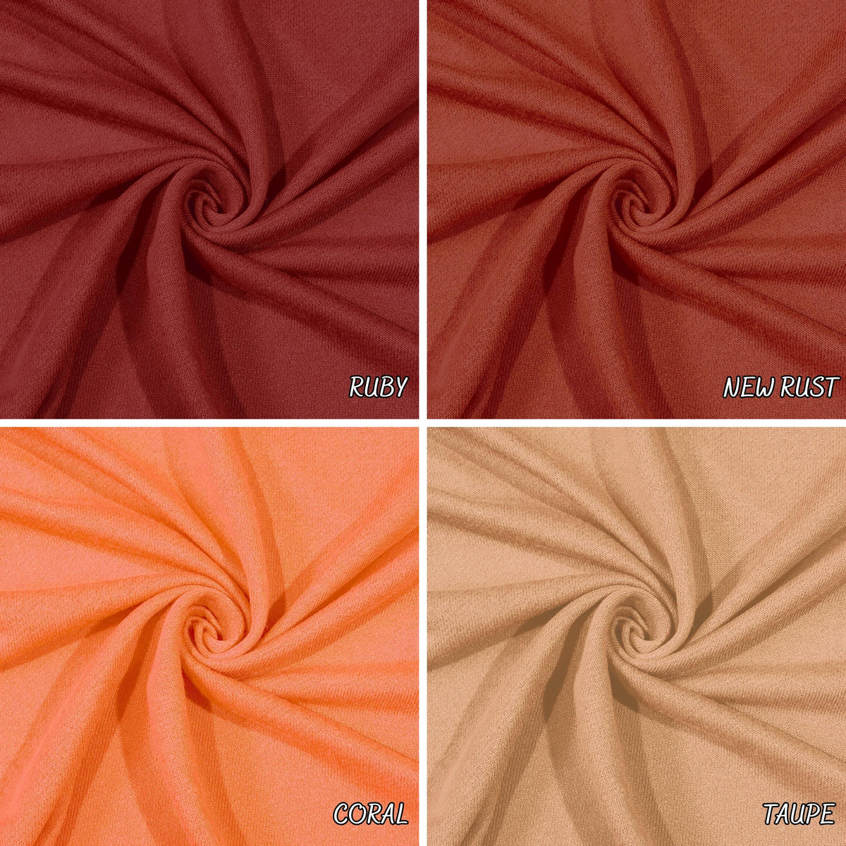 Cotton French Terry Solid PD. Polyester  60" width. Fabric By The Yard.