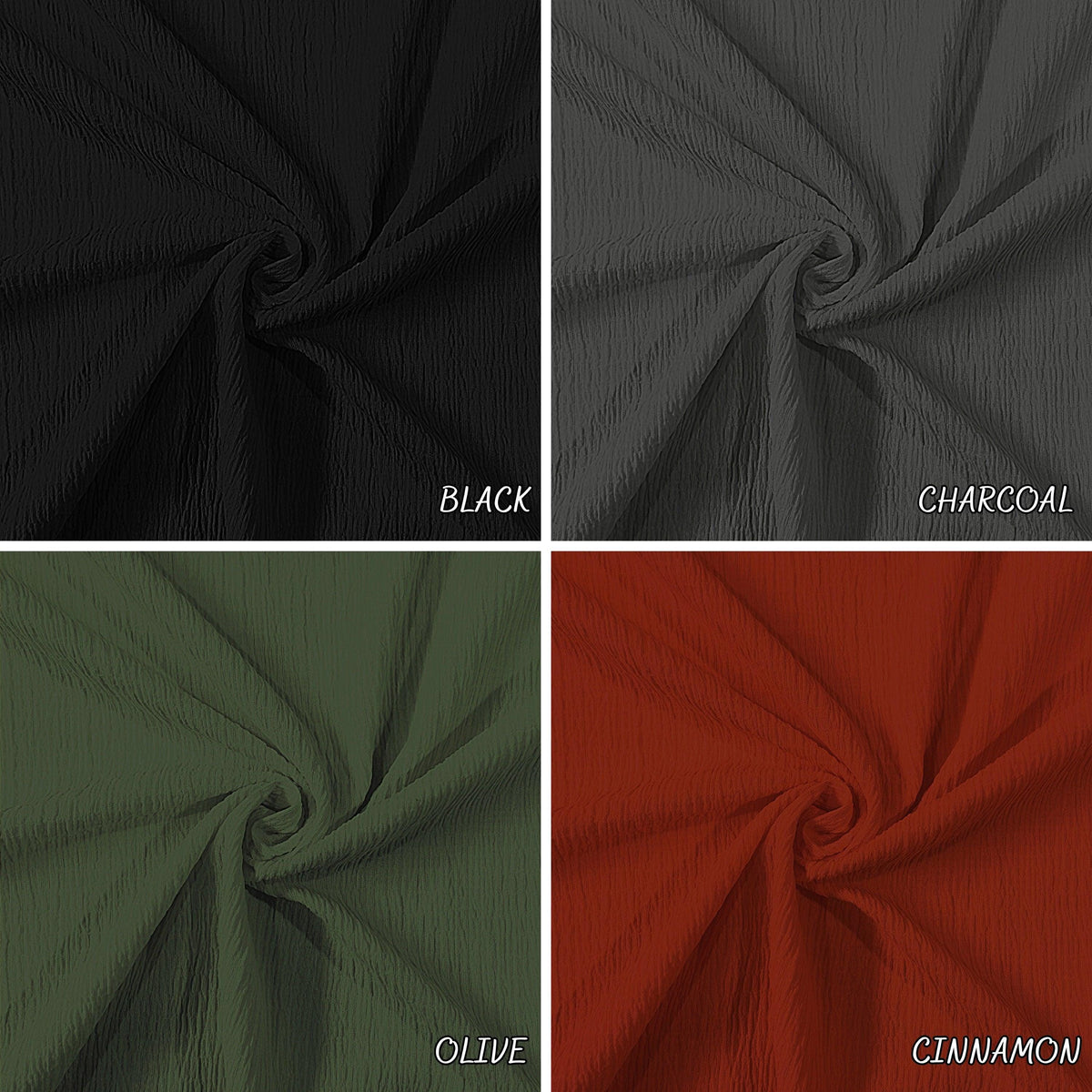multicolor crepe, solid summer spring dress top, pants fabric. thin fabric. Juno pd - 40-Yard Roll