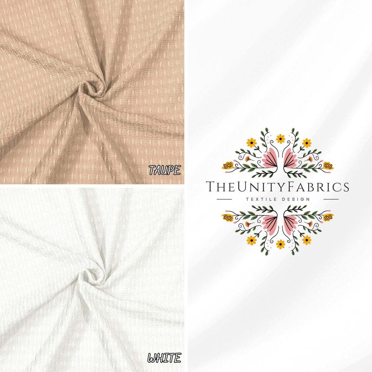 Textured fabric. Print Solid Color. 60" width. Fabric By The Yard. JY-0320