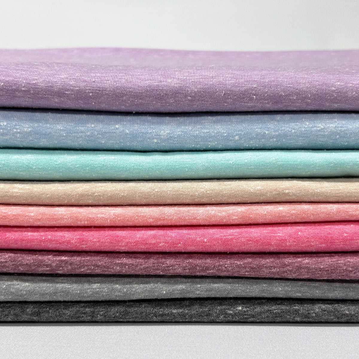 Tri French Terry Solid pink, blue, multi Color Textured Poly Fabric. 60" width. Fabric By The Yard.