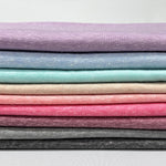 Tri French Terry Solid pink, blue, multi Color Textured Poly Fabric. 60" width. Fabric By The Yard.