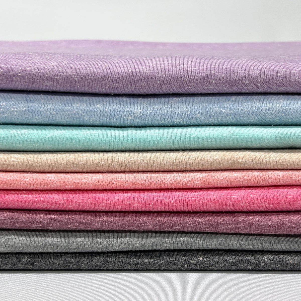 Tri French Terry Solid pink, blue, multi Color Textured Poly Fabric. 60" width. Fabric By The Yard.