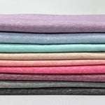 Tri French Terry Solid pink, blue, multi Color Textured Poly Fabric. 60" width. Fabric By The Yard.