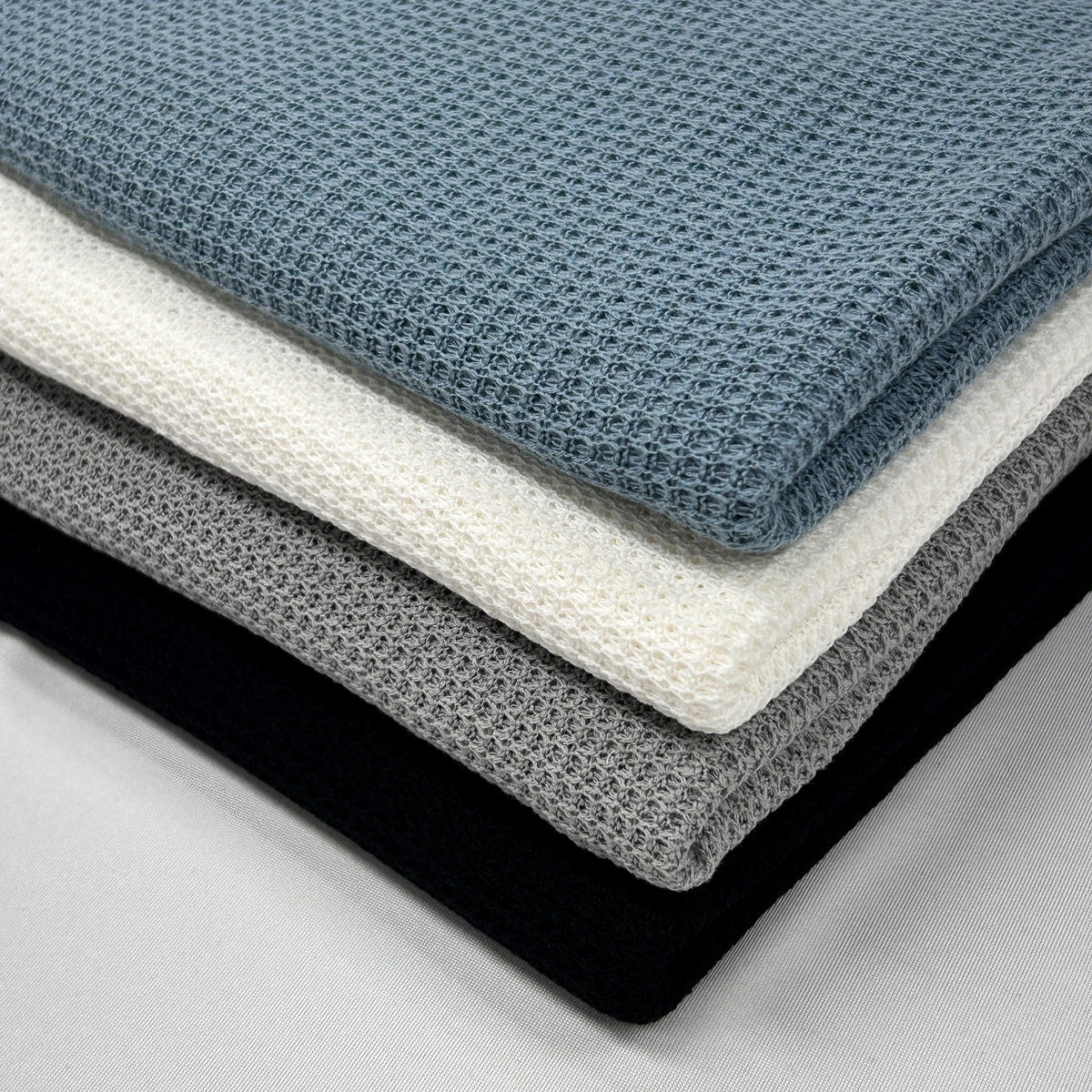 Waffle Knit Fabric, 33% Rayon 62 Polyester 5 Spandex