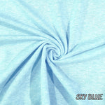 Tri French Terry Solid pink, blue, multi Color Textured Poly Fabric. 60" width. Fabric By The Yard.