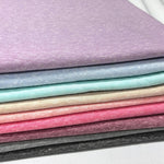 Tri French Terry Solid pink, blue, multi Color Textured Poly Fabric. 60" width. Fabric By The Yard. - 40-Yard Roll