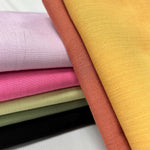 By The Yard Fabric, Rayon Woven Material with Natural Linen Feel