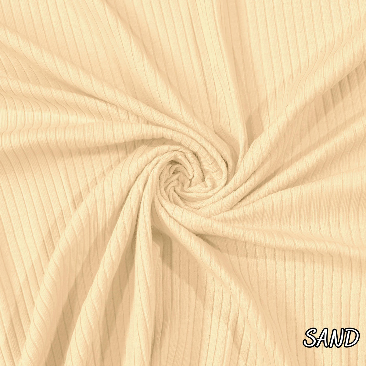 Cotton Fabric Rib Knit, 60" Wide Solid Color By The Yard for Clothing Trim