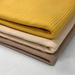 Cotton Fabric Rib Knit, 60" Wide Solid Color By The Yard for Clothing Trim