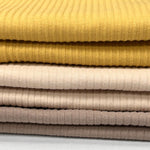 5x2 Cotton Rib Solid Color. 60" width. Fabric By The Yard. Material for Clothing Trim, Cuffs, Collars - Soft T-Shirts - 40-Yard Roll