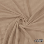 5x2 Cotton Rib Solid Color. 60" width. Fabric By The Yard. Material for Clothing Trim, Cuffs, Collars - Soft T-Shirts - 40-Yard Roll