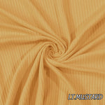 5x2 Cotton Rib Solid Color. 60" width. Fabric By The Yard. Material for Clothing Trim, Cuffs, Collars - Soft T-Shirts - 40-Yard Roll