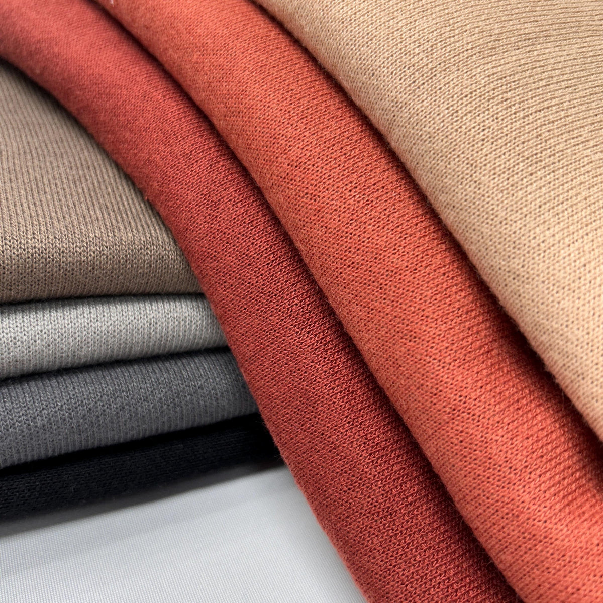 Cotton Polyester French Terry Solid PD. 60" width. Fabric By The Yard.