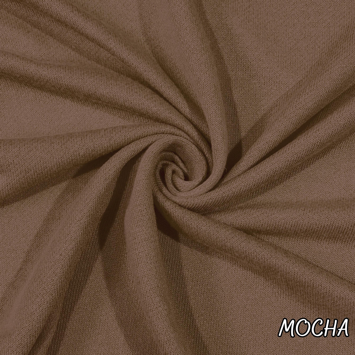 Cotton Polyester French Terry Solid PD. 60" width. Fabric By The Yard.