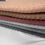U-Jacquard Swiss Dot Knit. Jacquard Fabric, SOLIDS VARIETY, Fabric by the 1/2 Yard, Yard, or Sample, stretchy fabric