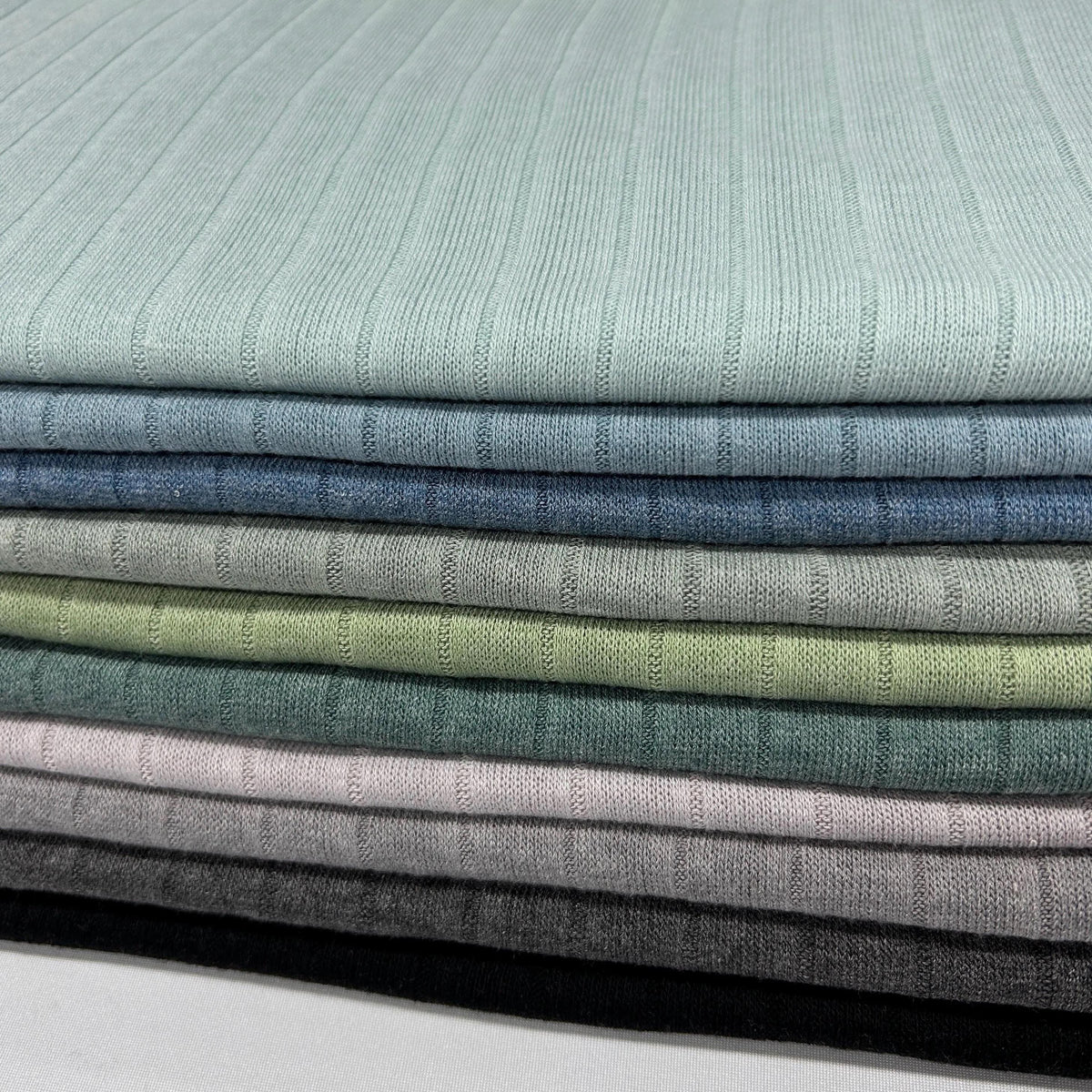 Band Rib fabric. Solids variety, fabric by yard, sweatshirts, tops , children's wear. multi color