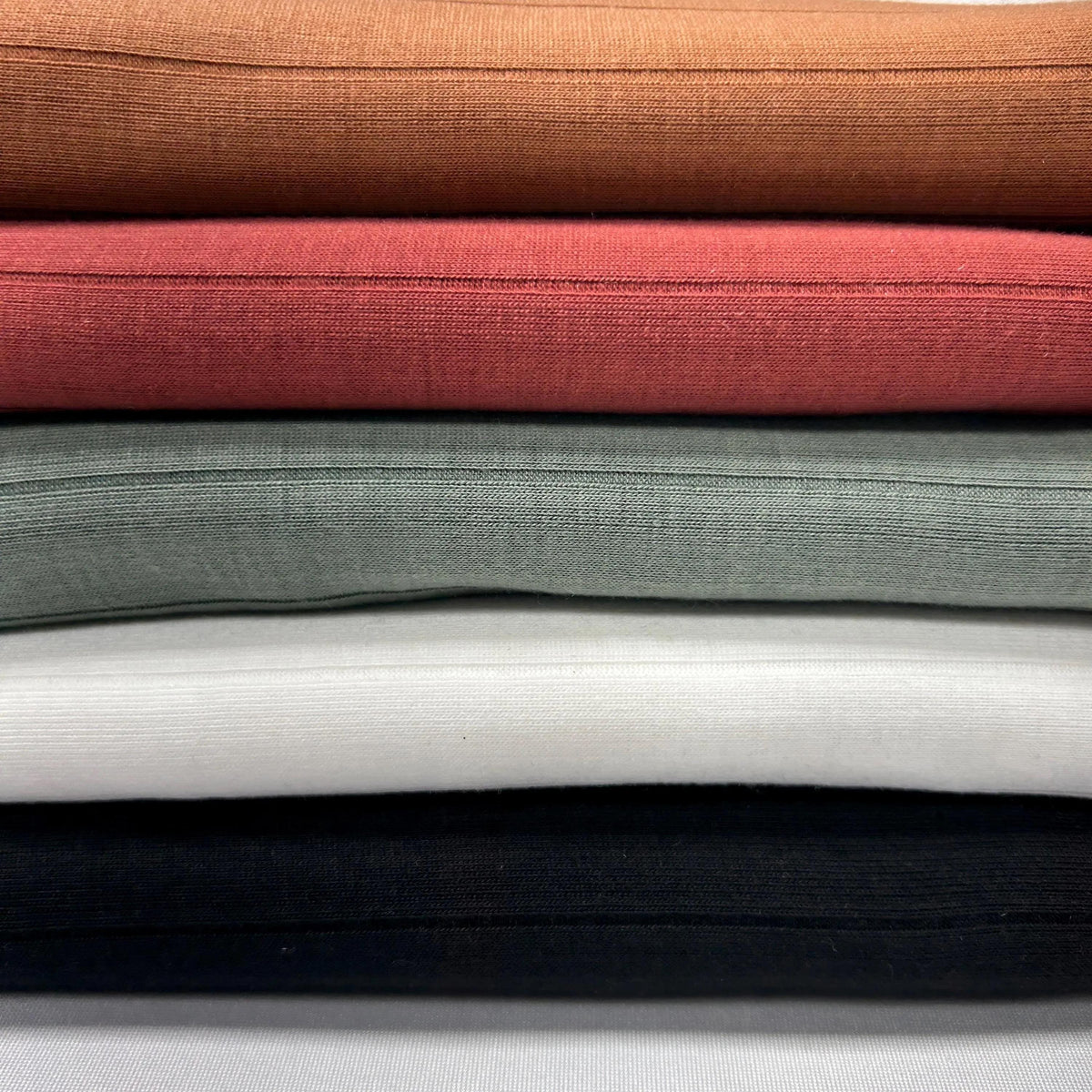 RC-Rib fabric. 60" width. Fabric By The Yard. wholesale fabric Fabric used to make clothes. - 40-Yard Roll