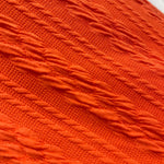 Cable knit fabric. HE-5978 Twisted Pattern Textured Poly Fabric. 60" width. Fabric By The Yard.