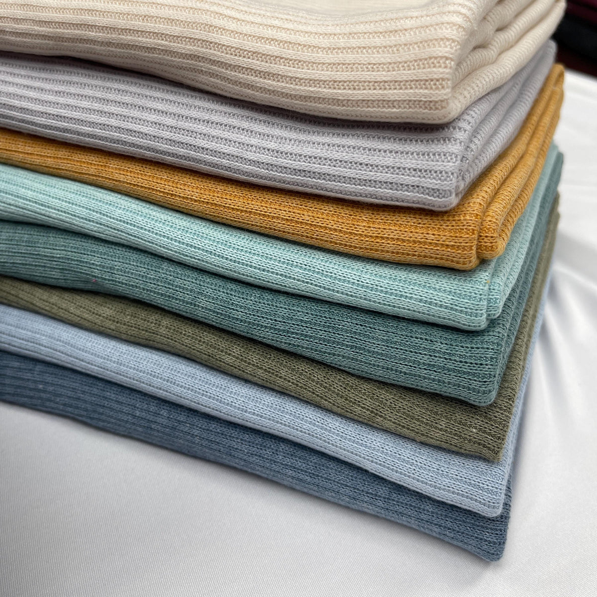 Rib Knit Fabric. Bella Rib hacci rib. light and rib sweater. Fabric for clothes. Rib knit. 60" width. Fabric By The Yard. - 40-Yard Roll