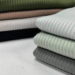 5X3 RIB - brushed DTY Rib. 60" width. Fabric By The Yard. Apparel-Fabric soft and stretch dress
