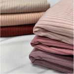 5X3 RIB - brushed DTY Rib. 60" width. Fabric By The Yard. Apparel-Fabric soft and stretch dress - 40-Yard Roll