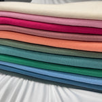 Cotton French Terry Solid PD. Polyester  60" width. Fabric By The Yard.