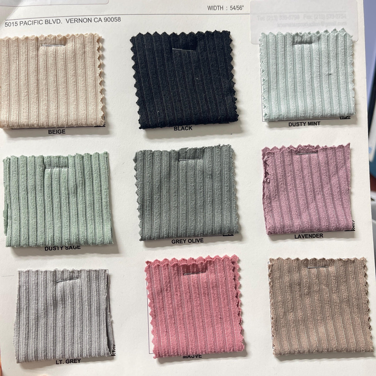 5X3 RIB - brushed DTY Rib. 60" width. Fabric By The Yard. Apparel-Fabric soft and stretch dress