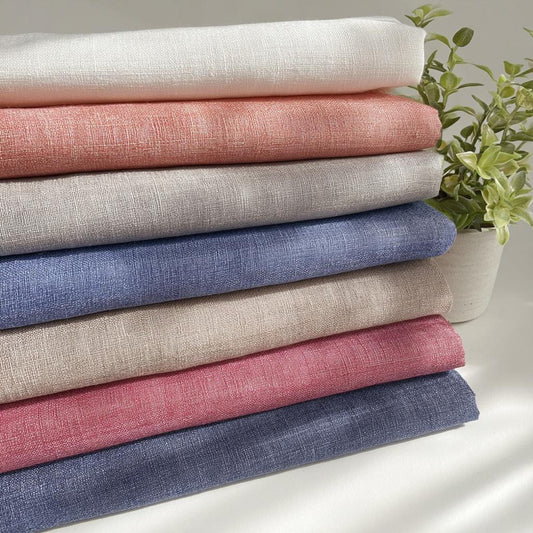 Multi-Color linen, Lightweight Linen Textiles for Apparel and Home Decor