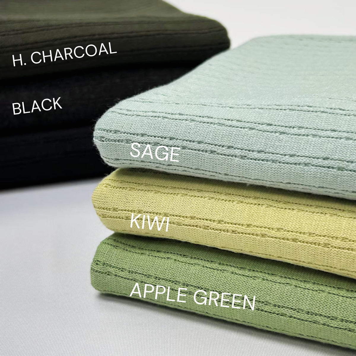 Rib Knit Fabric, Soft Stretchy Ribbed Material, 60" Wide for Apparel