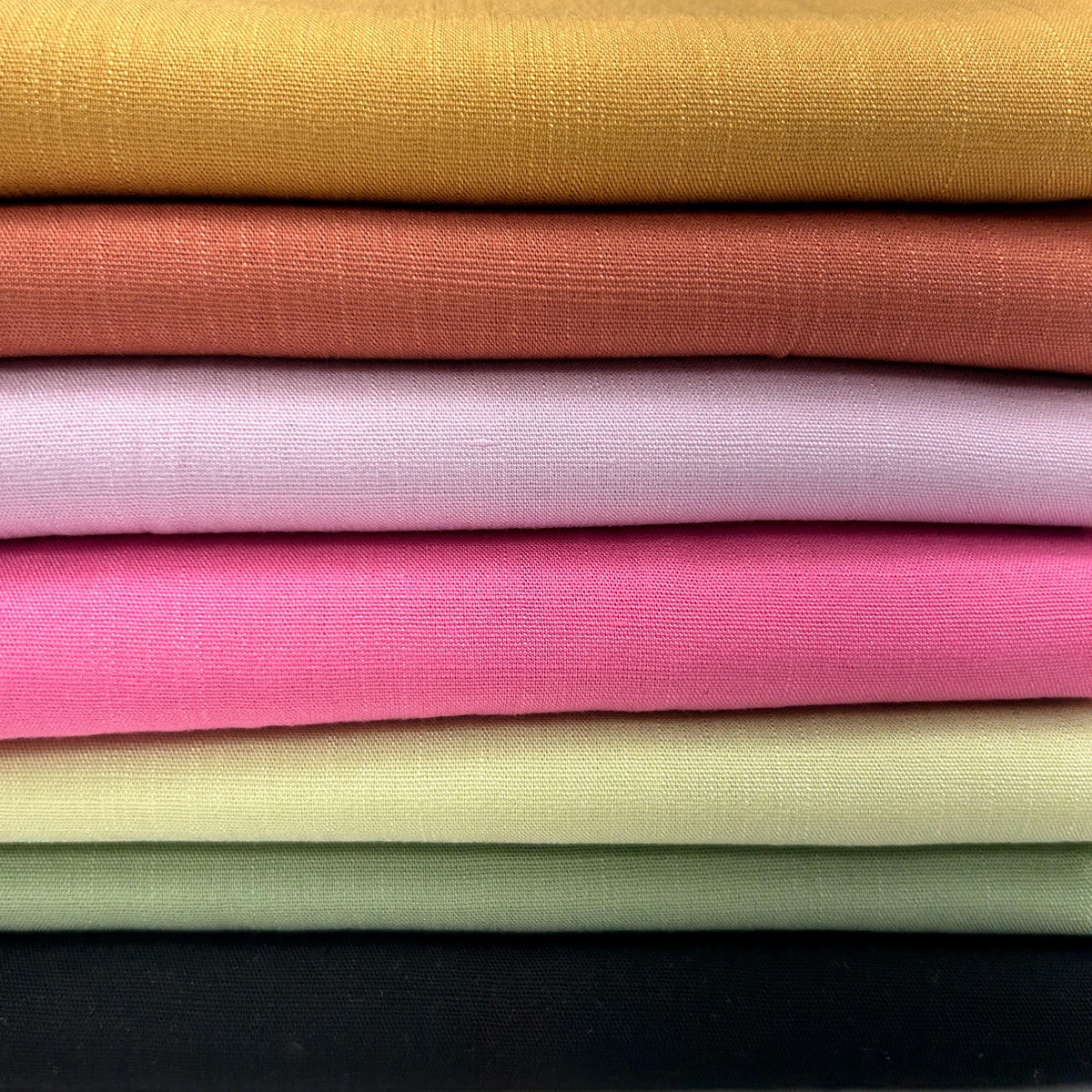 By The Yard Fabric, Rayon Woven Material with Natural Linen Feel