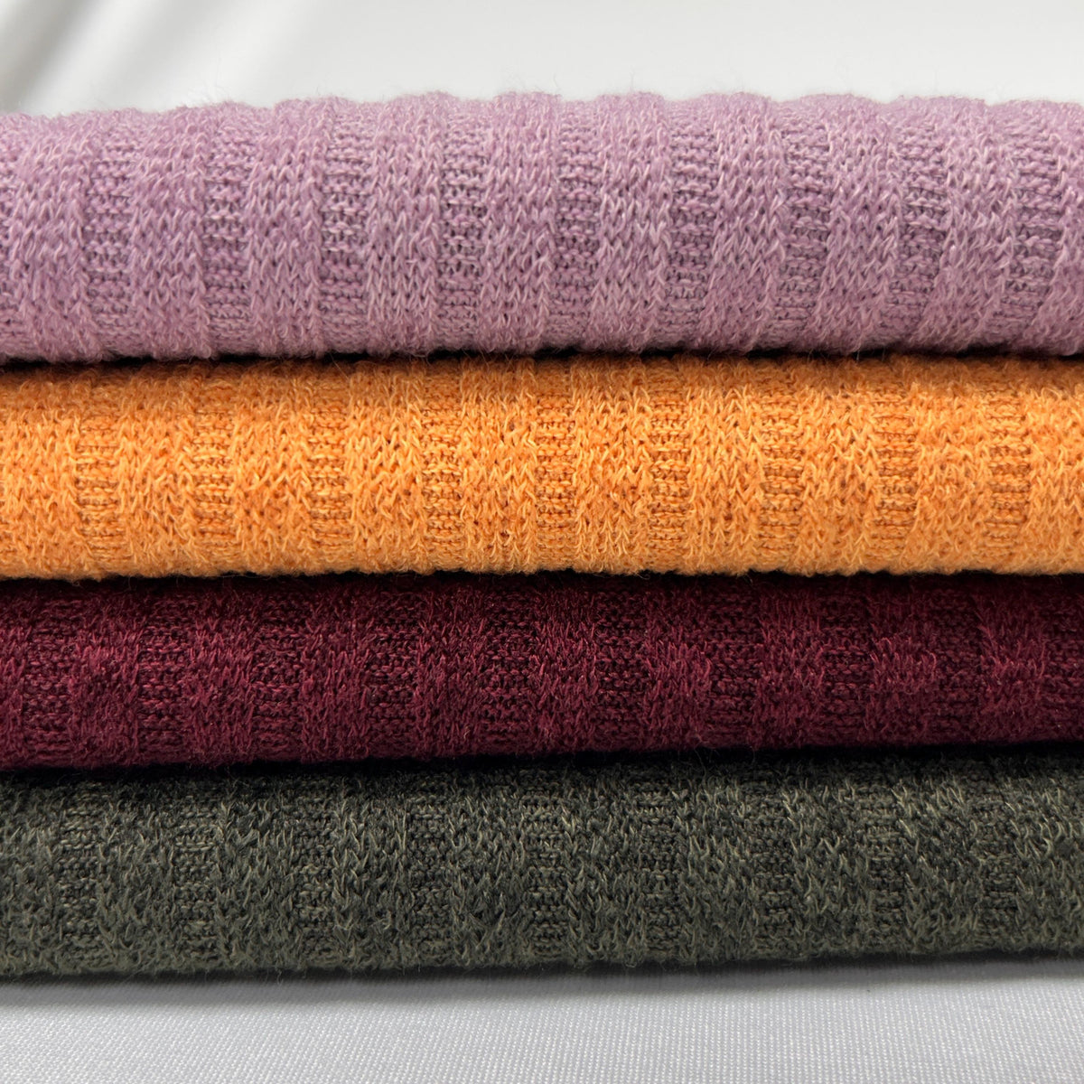 Textured Fabric Yard, Ribbed Knit for Fall and Winter
