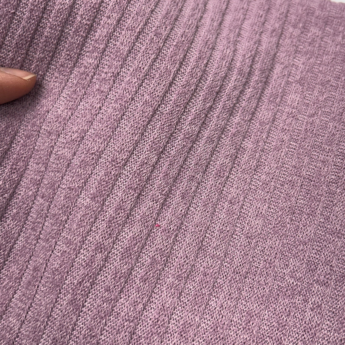 Textured Fabric Yard, Ribbed Knit for Fall and Winter