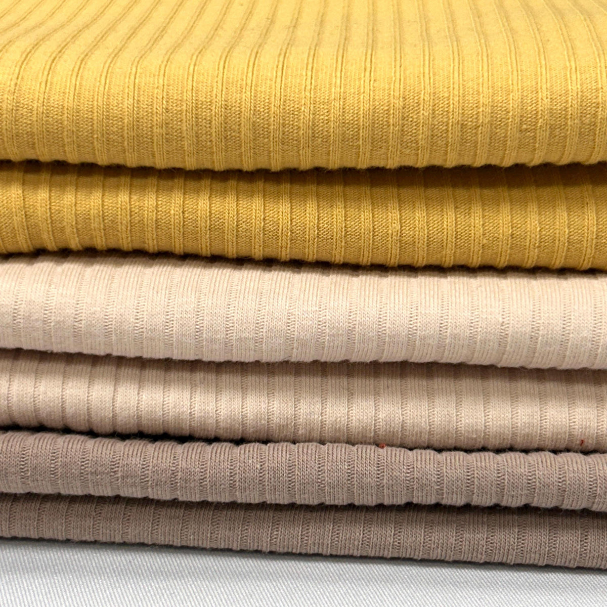 Cotton Fabric Rib Knit, 60" Wide Solid Color By The Yard for Clothing Trim