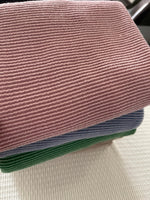 Rib Knit Fabric By The Yard, Wavy Ribbed Texture in Multiple Colors HE114