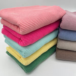 Waved Urban Rib Knit Fabric By The Yard, Soft Stretch Cotton Blend-HE114